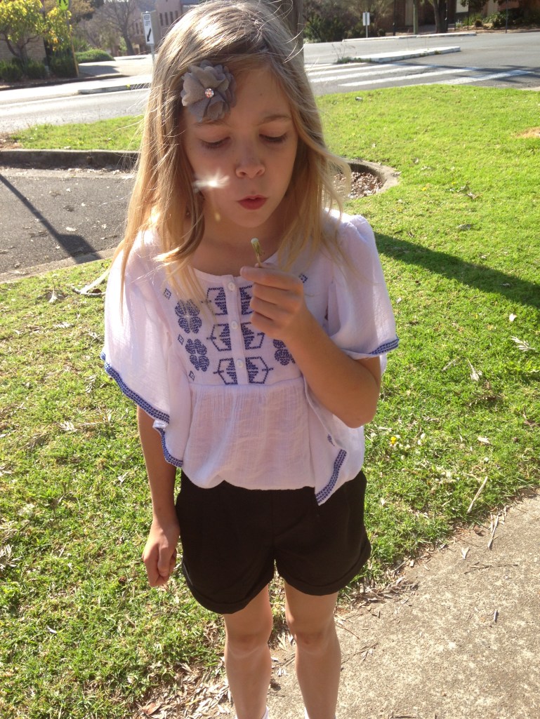 All I can feel is the purest wish of a child.