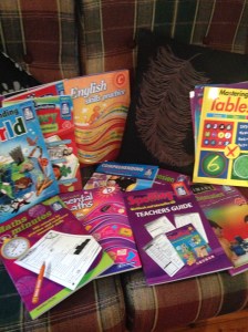 The day the resources arrived. The little girl was so excited!