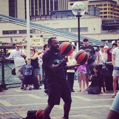 We also met 'I am basketball man'